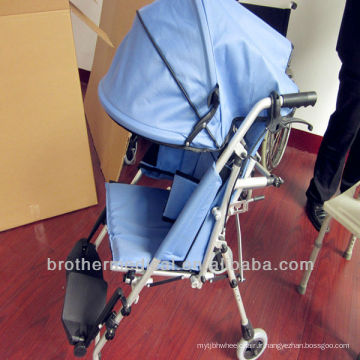 Chaise roulante en aluminium extra-léger pour voyage BME4638BY